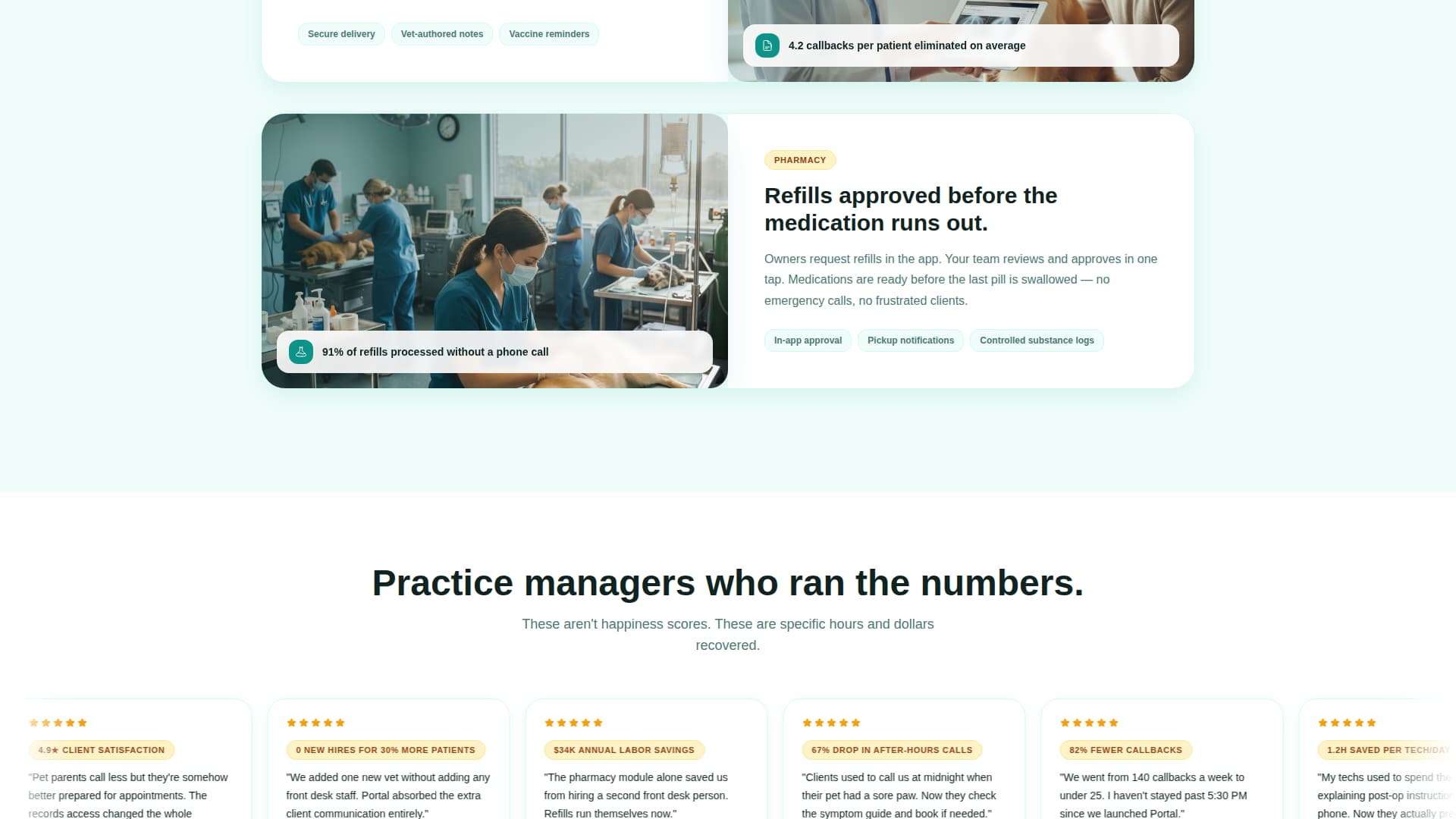 Portal - Powerful Veterinary Landing Page Template