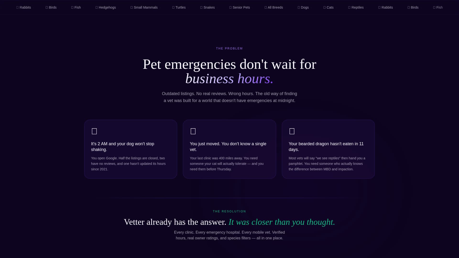 Vetter - Verified Veterinary Landing Page Template
