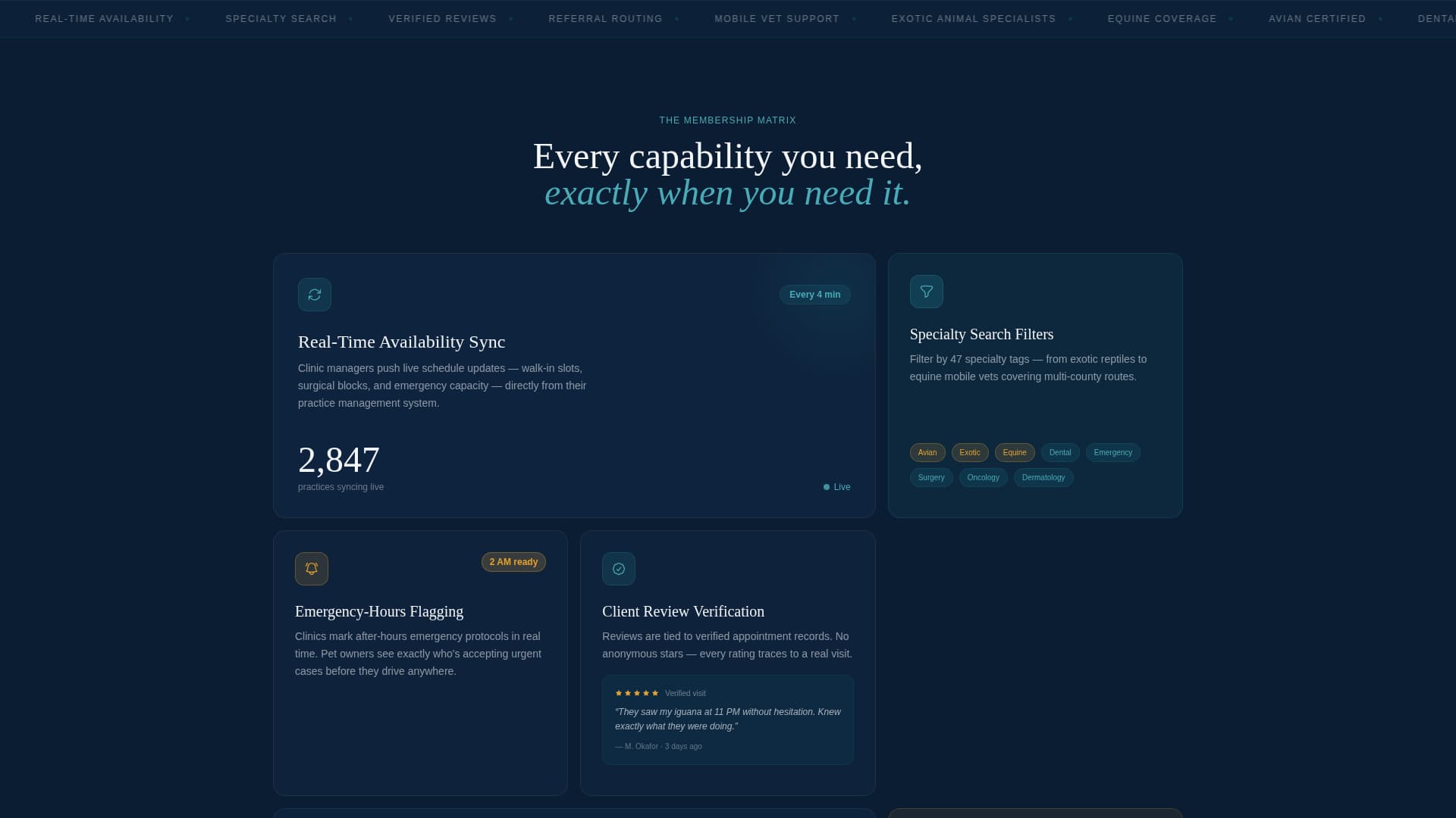 Vetted - Trusted Veterinary Landing Page Template
