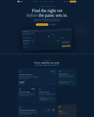 Vetted - Trusted Veterinary Landing Page Template