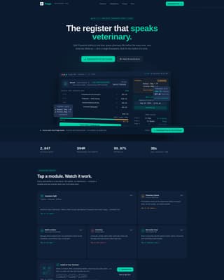 AVet — Animal Care System Landing Page Template