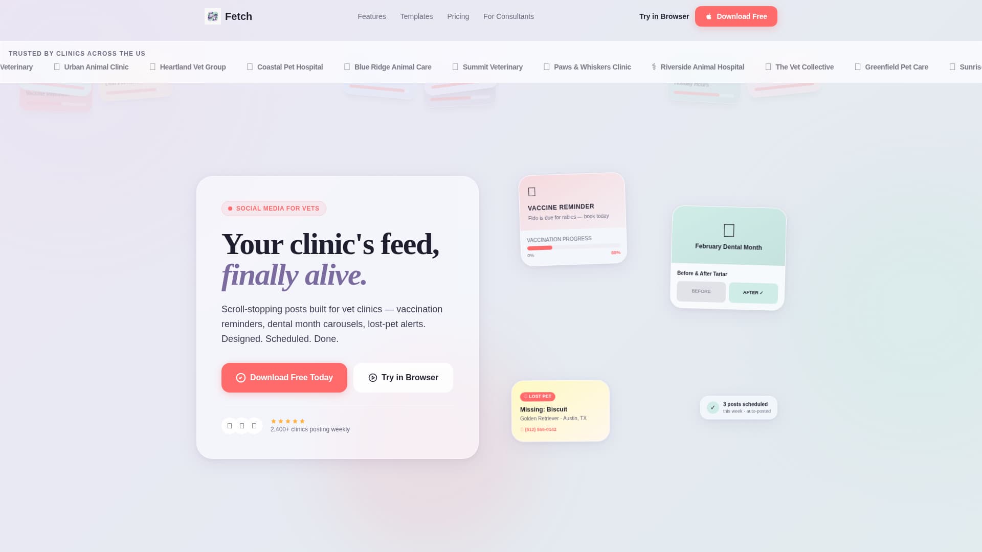 Vets Care Management — Landing Page Template