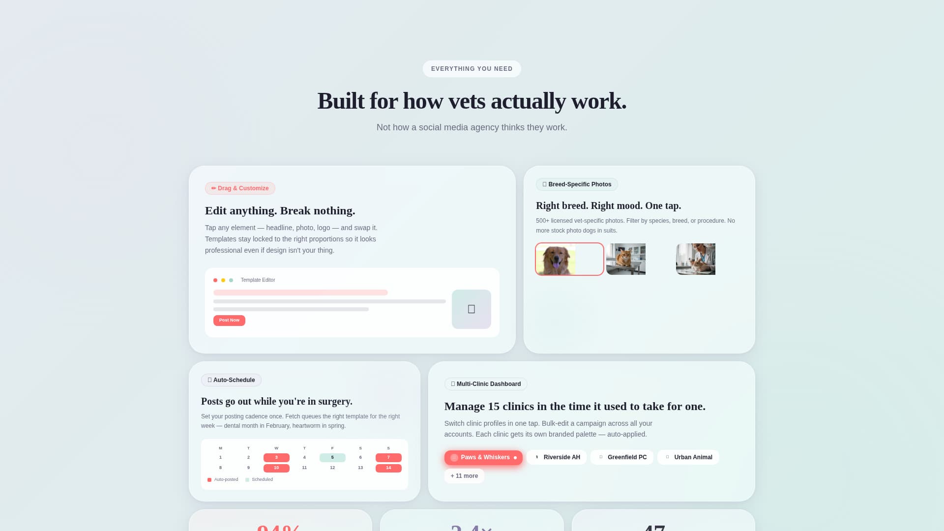 Vets Care Management — Landing Page Template