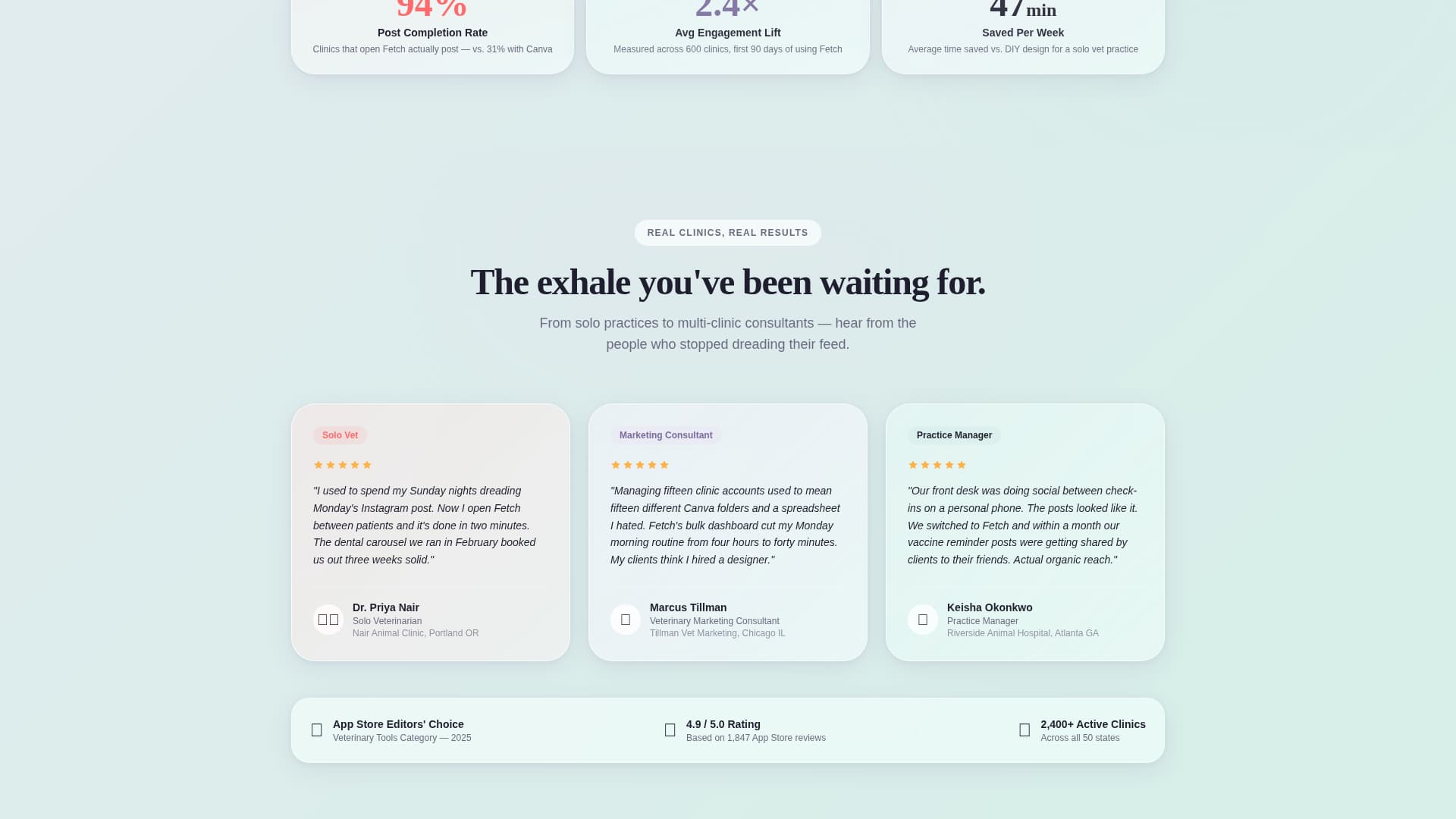 Vets Care Management — Landing Page Template
