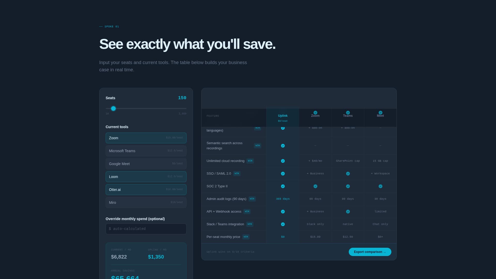 Uplink - Powerful Conferencing Landing Page Template