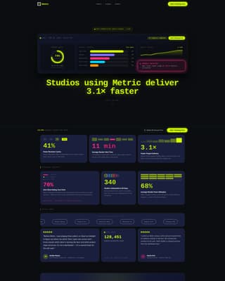 Insights — Advanced Analytics Landing Page Template