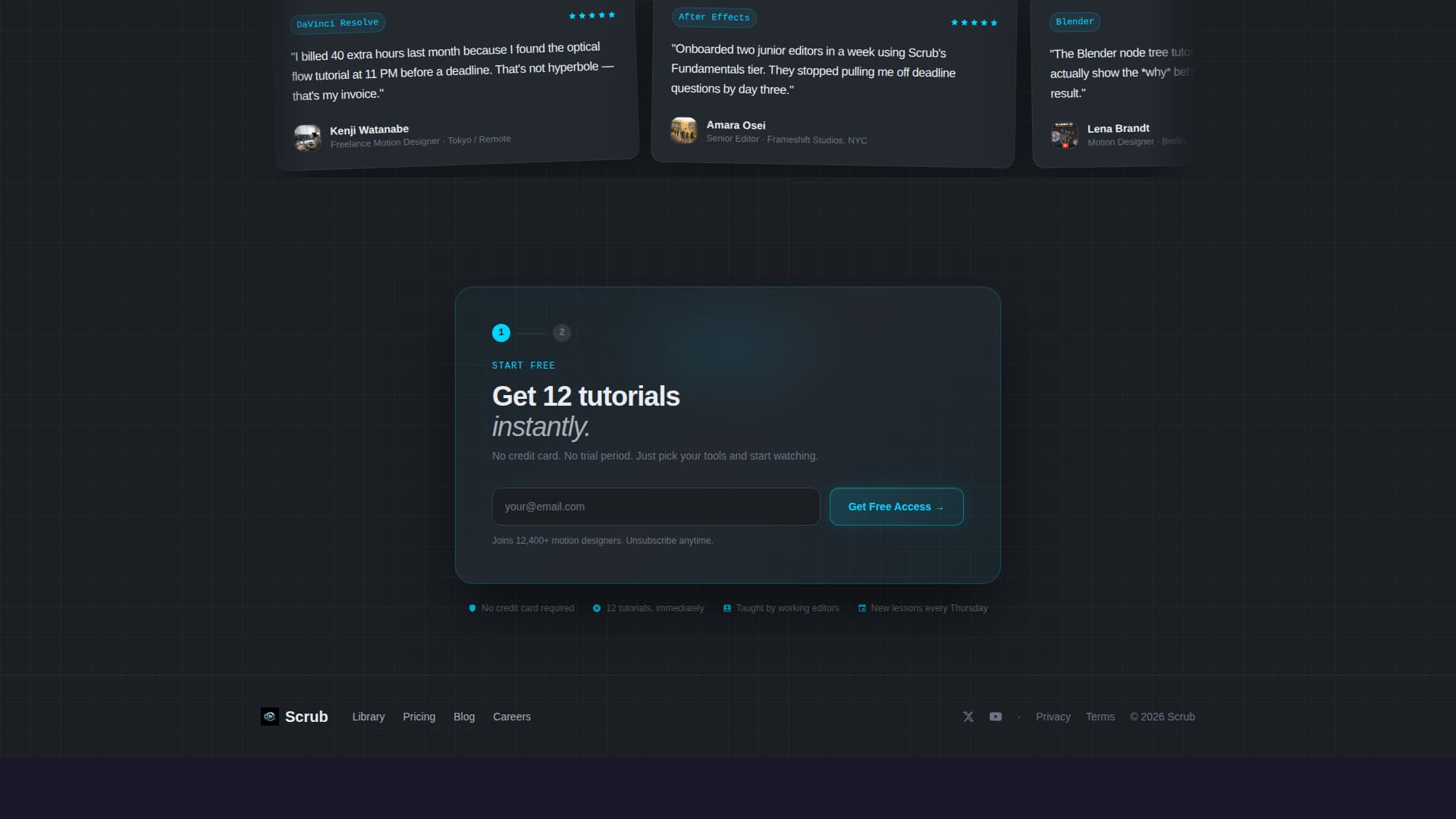 Video - Premium Tutorial Landing Page Template