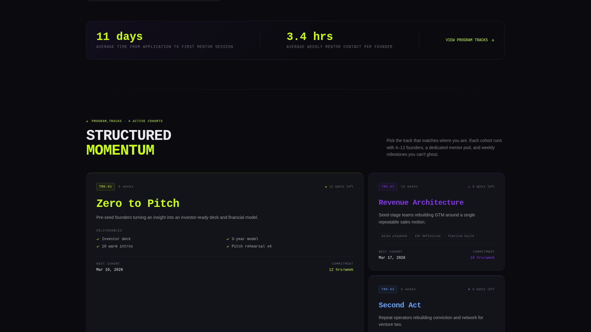Accelerate - Dynamic Accelerator Landing Page Template