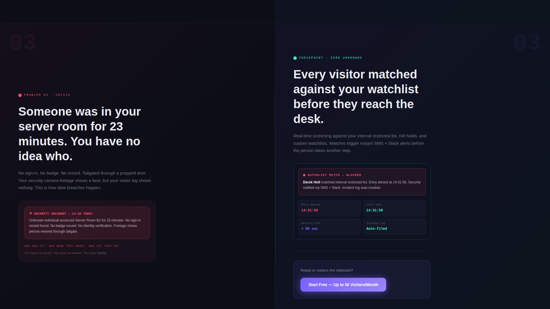 Checkpoint - Powerful Visitor Management Landing Page Template