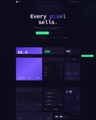 Pixel - Highconverting Visual Commerce Landing Page Template