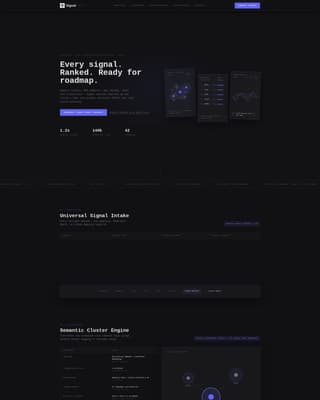 Signal - Powerful Voice of Customer Landing Page Template