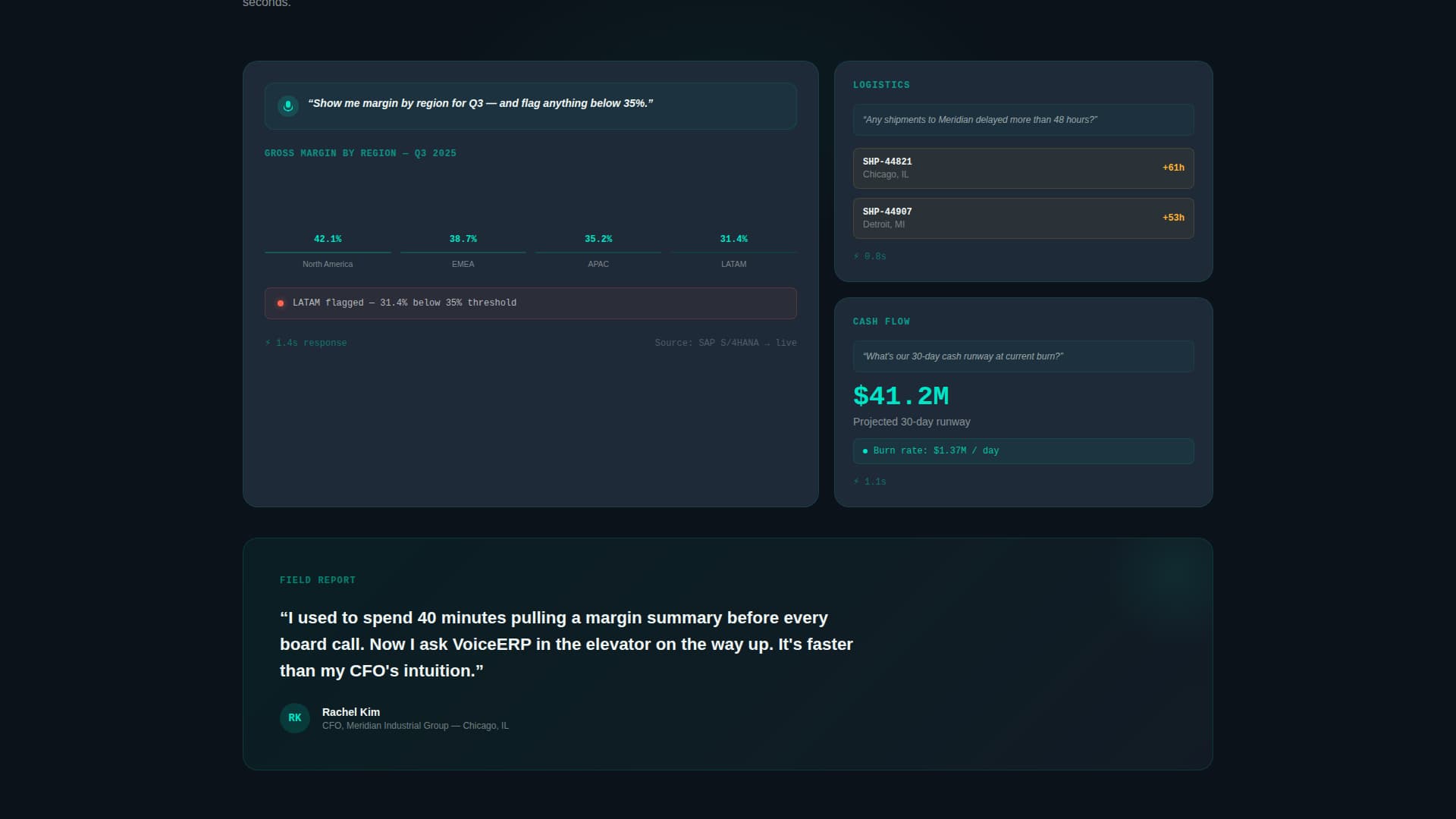 Voiceerp - Powerful Enterprise ERP Landing Page Template