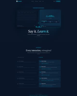 Invoke - Voiceactivated LMS Landing Page Template