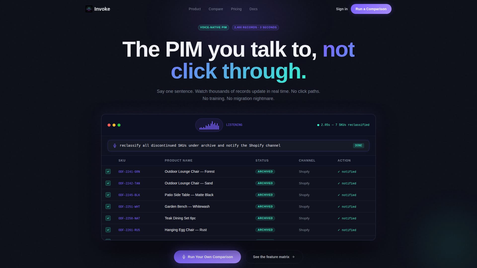 Invoke - Powerful PIM Landing Page Template