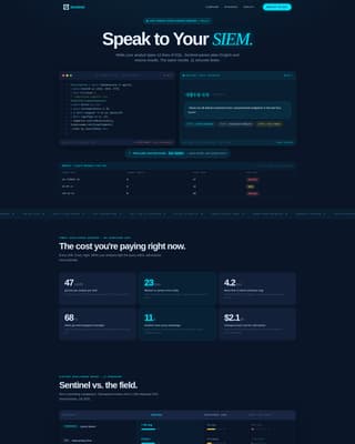 Guardian — Advanced SIEM Landing Page Template