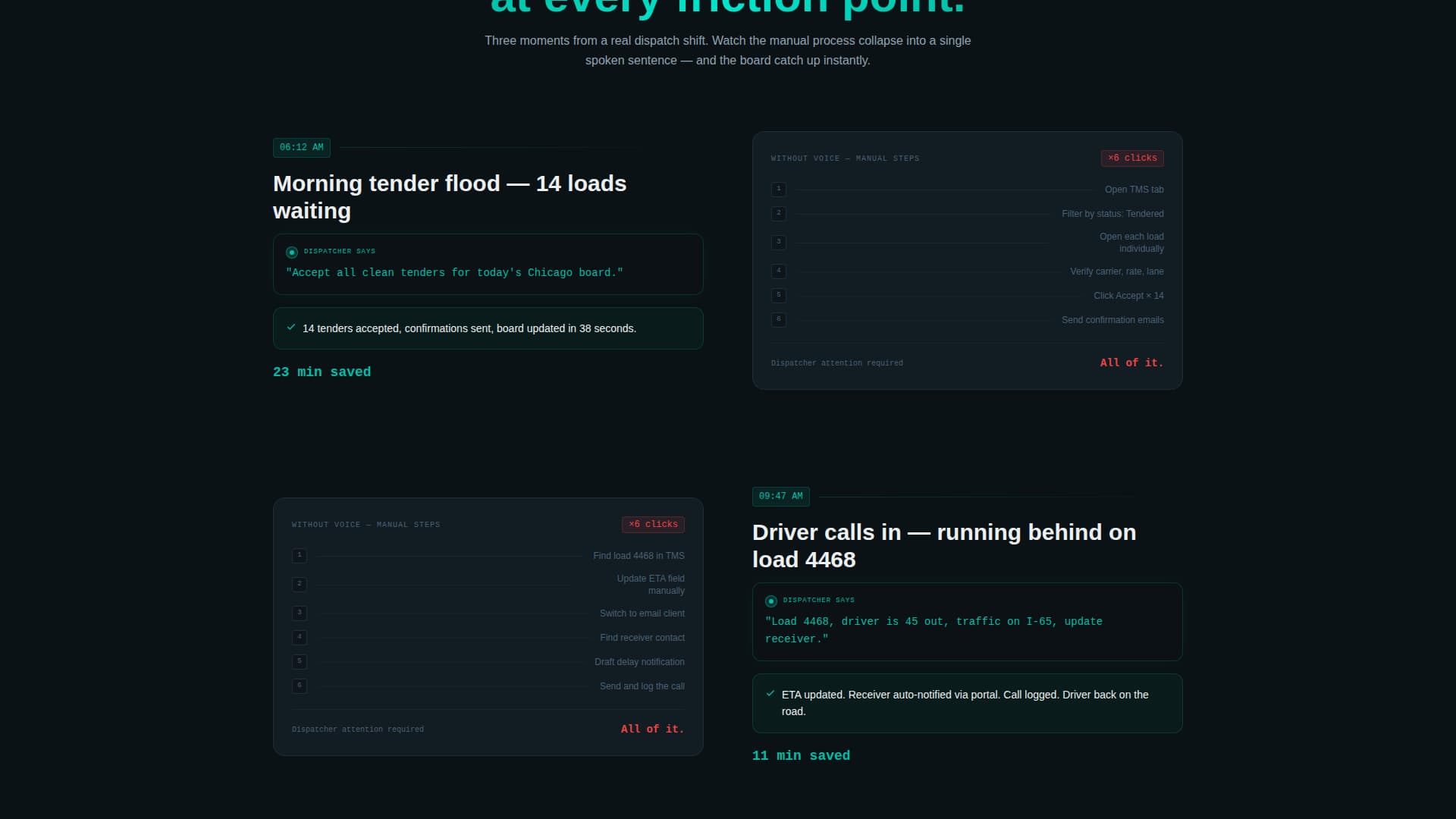 Dispatch - Powerful Voiceactivated Landing Page Template