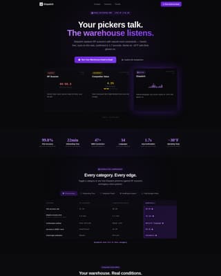 Dispatch - Powerful Warehouse Landing Page Template