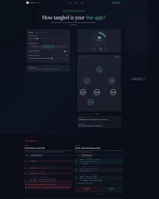 Reactive - Dynamic Vue.js Landing Page Template