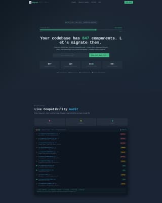 Migrate - Powerful Vue.js Landing Page Template