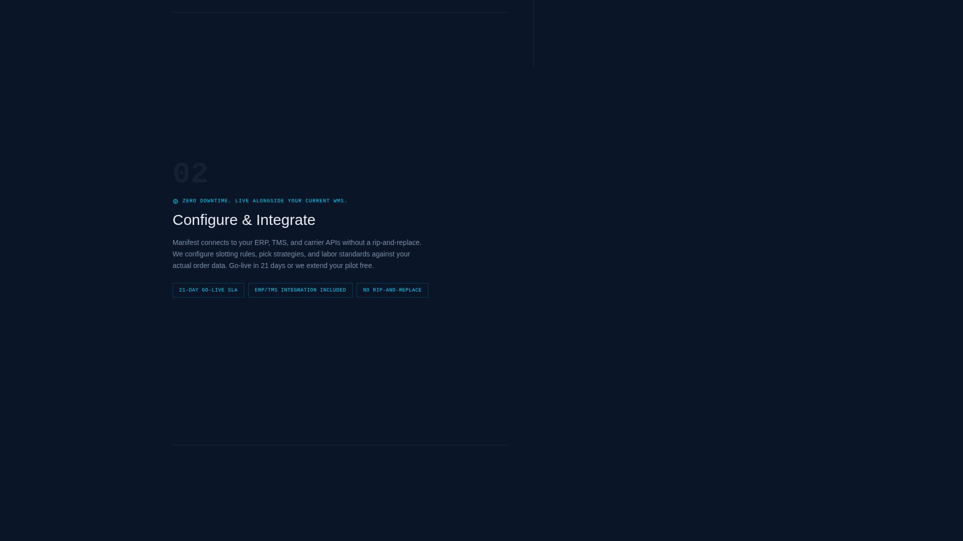 Manifest - Precision Warehouse Landing Page Template