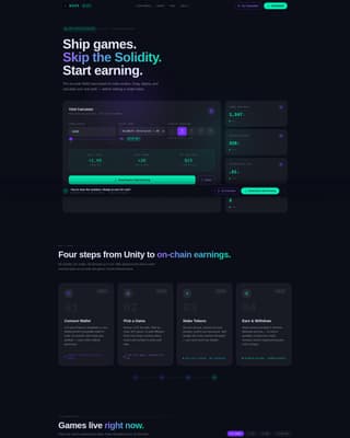 Mint - Powerful Web3 Gaming Landing Page Template