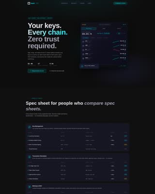 Vault - Precision Web3 Landing Page Template