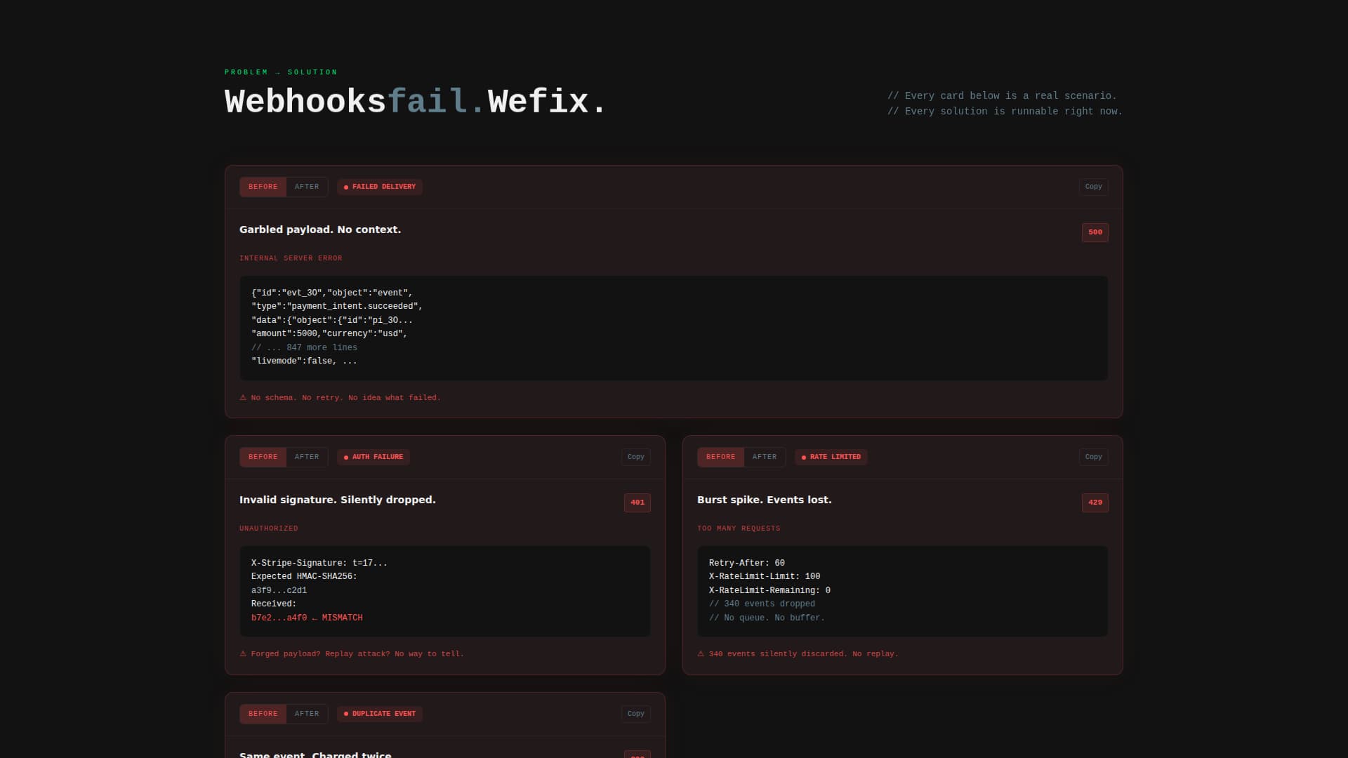 Webhook - Powerful API Documentation Landing Page Template