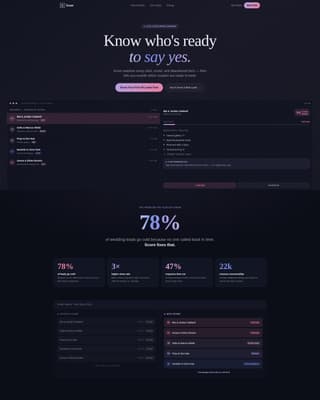 Score - Intelligent Wedding Landing Page Template