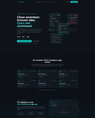 Comply - Streamlined Compliance Landing Page Template