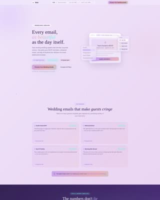 Unite — Sophisticated Wedding Planning Landing Page Template