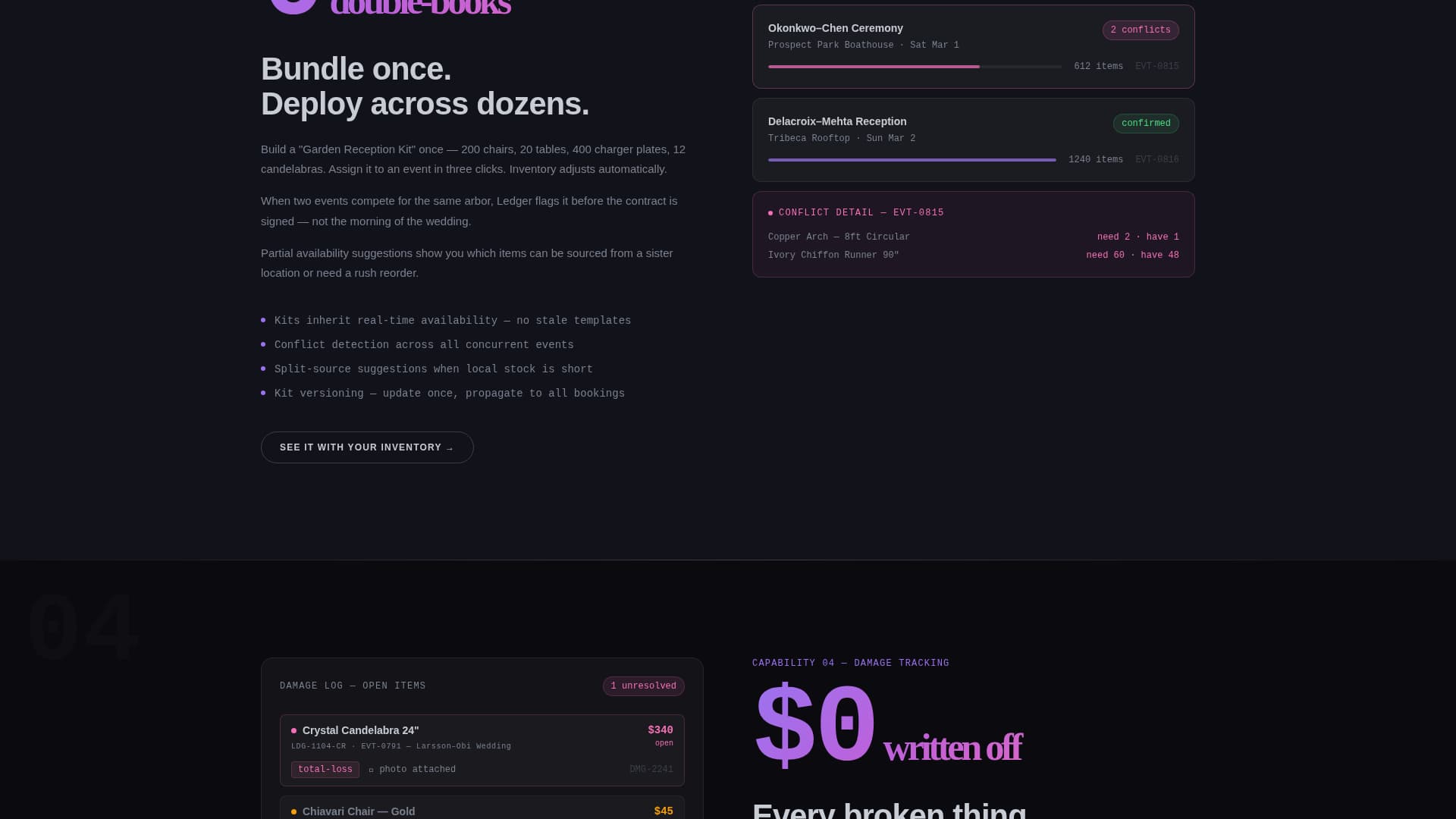 Ledger - Powerful Inventory Landing Page Template