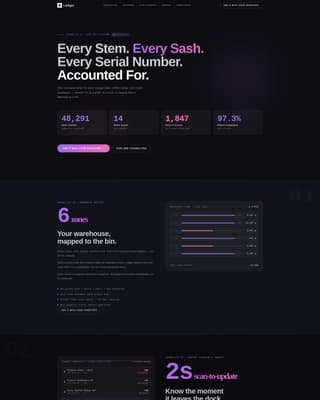 Ledger - Powerful Inventory Landing Page Template