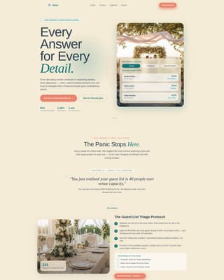 Vows - Elegant Wedding Landing Page Template