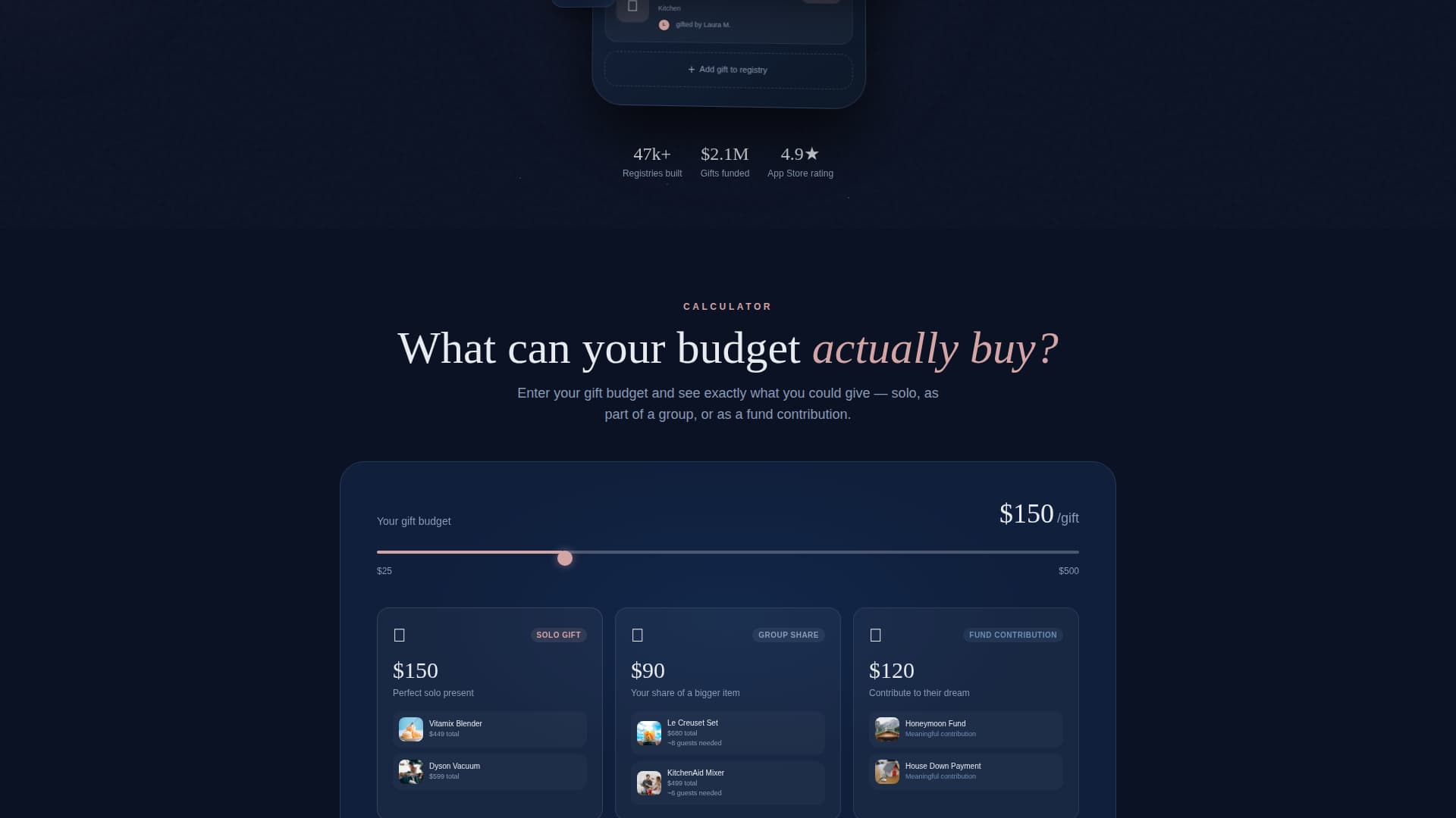 Registry - Elegant Wedding Landing Page Template