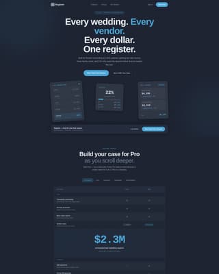 Register - Powerful Weddingpos Landing Page Template