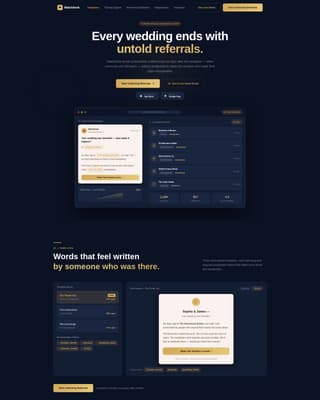 Matchbook - Elegant Wedding Landing Page Template