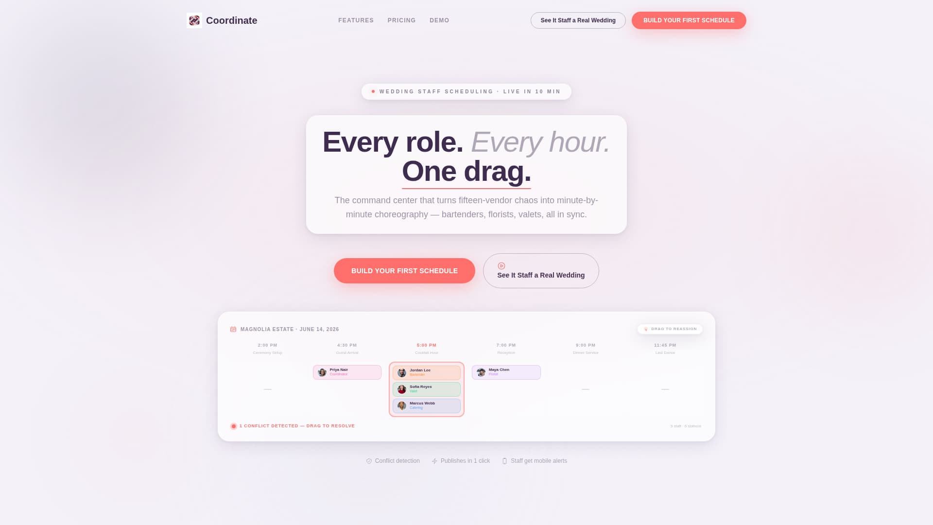 Coordinate - Seamless Wedding Landing Page Template