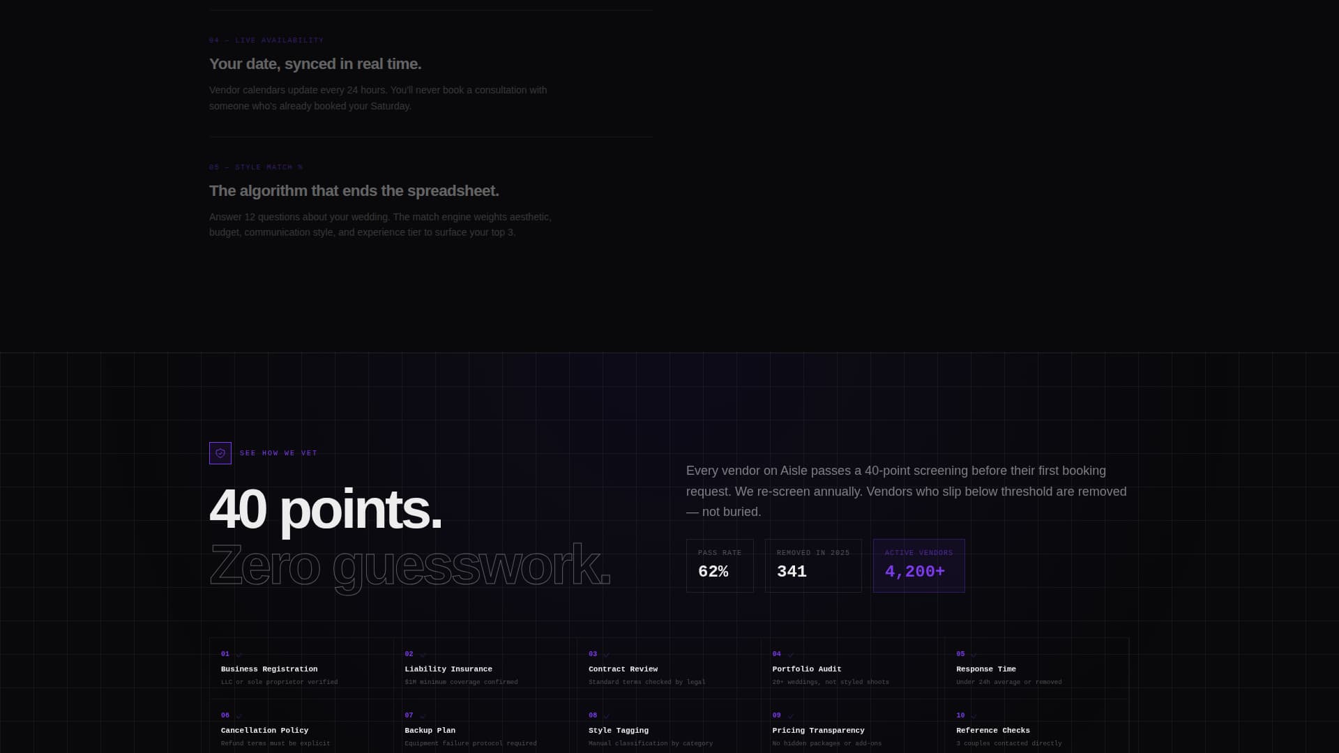 Aisle - Brutalist Vendor Landing Page Template