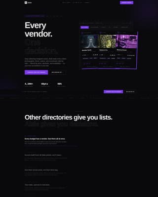Aisle - Brutalist Vendor Landing Page Template
