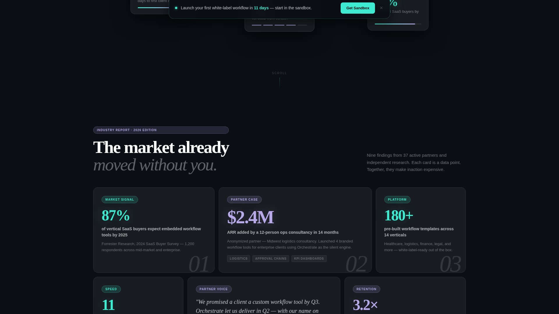 Orchestrate - Powerful Whitelabel Landing Page Template