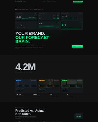 Castline - Precision Forecast Landing Page Template