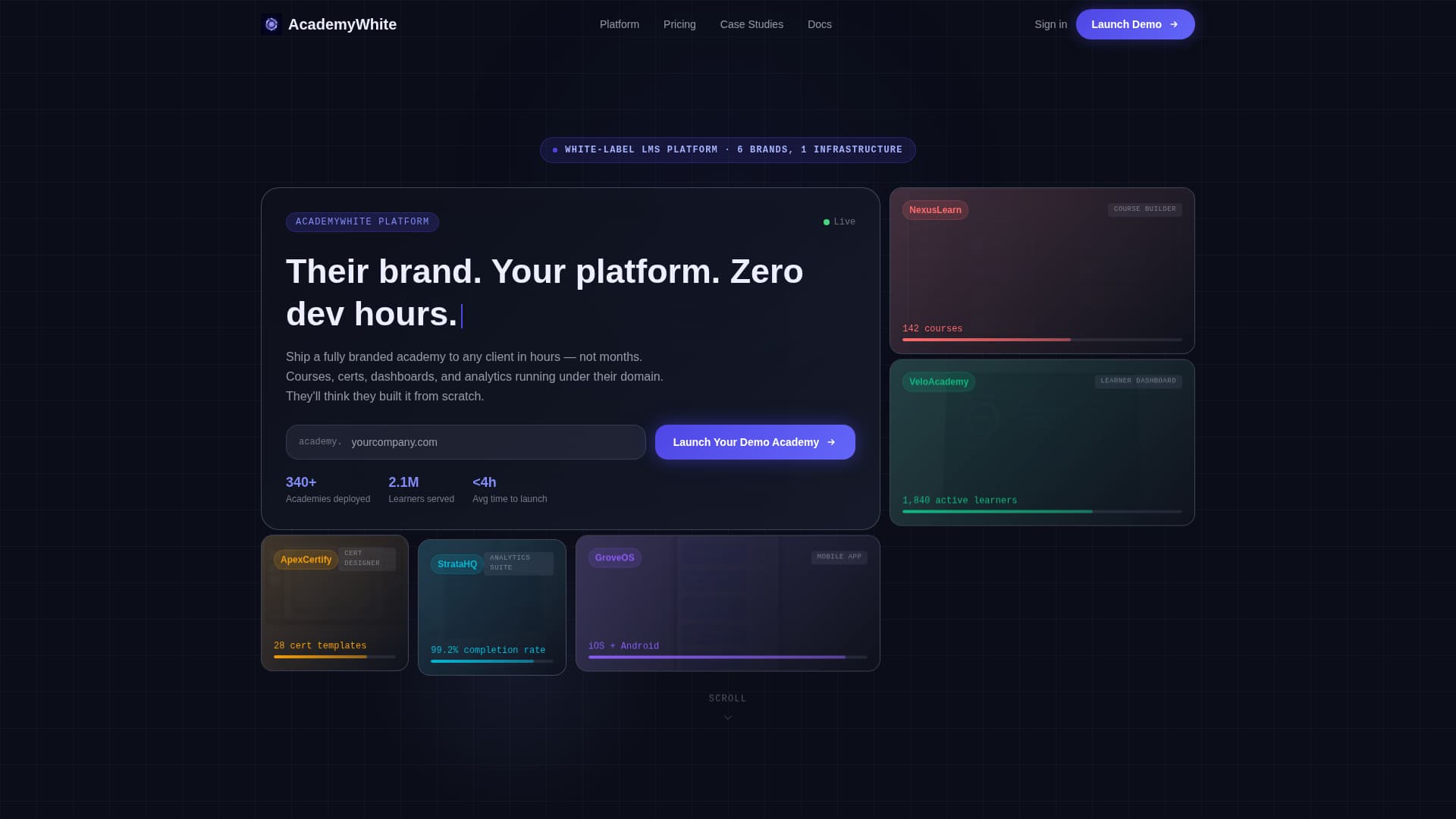 White-Label - High-Converting LMS Landing Page Template