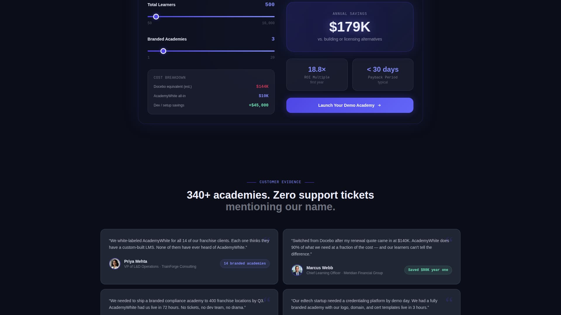 White-Label - High-Converting LMS Landing Page Template
