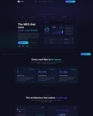 Foundry - Powerful MES Landing Page Template