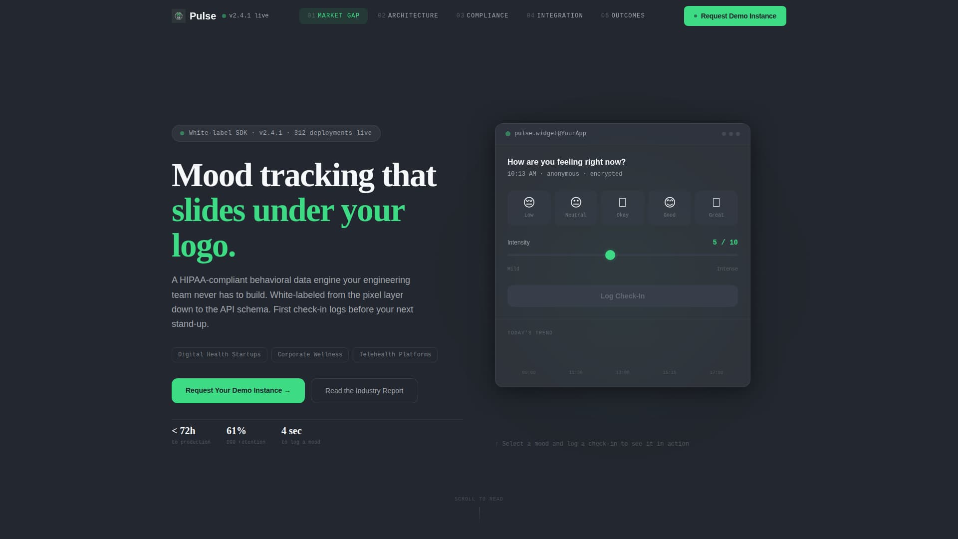 Pulse - Powerful Wellness Landing Page Template