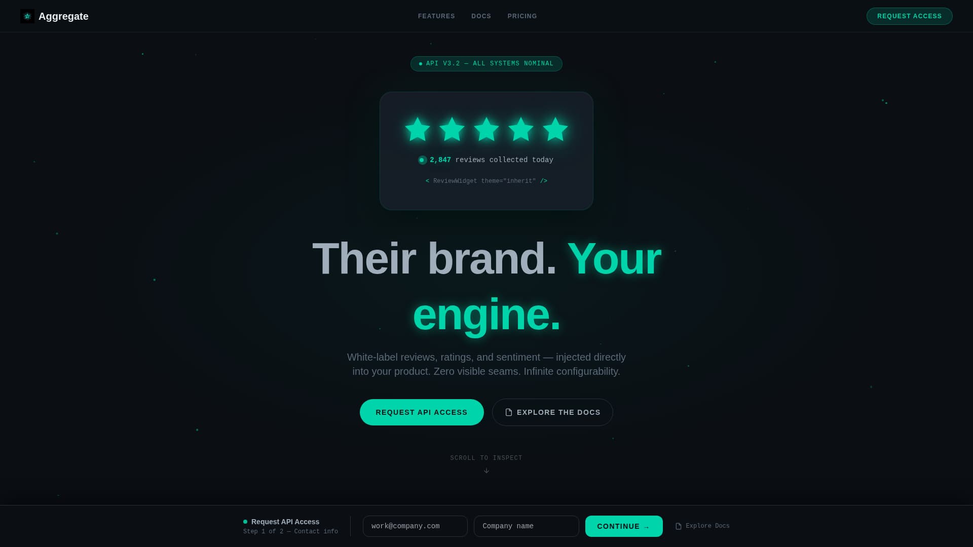 Aggregate - Powerful Whitelabel Landing Page Template