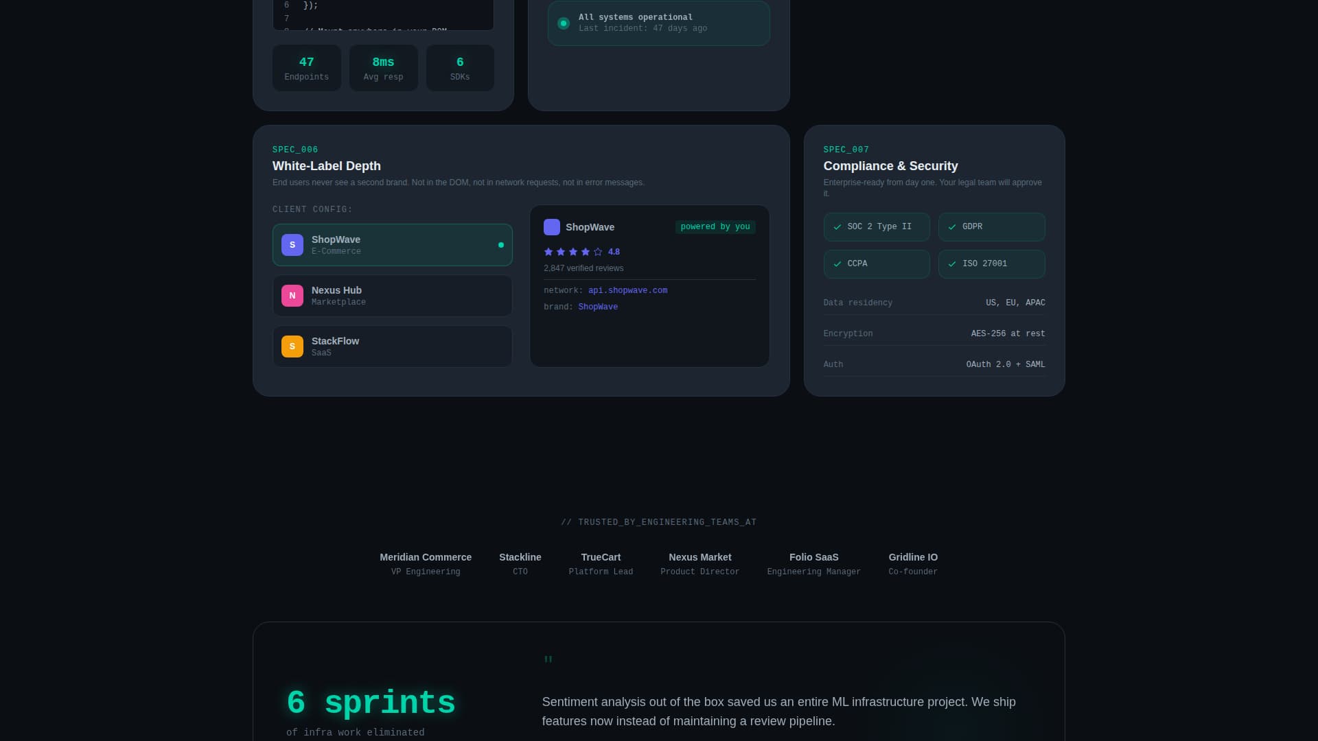 Aggregate - Powerful Whitelabel Landing Page Template