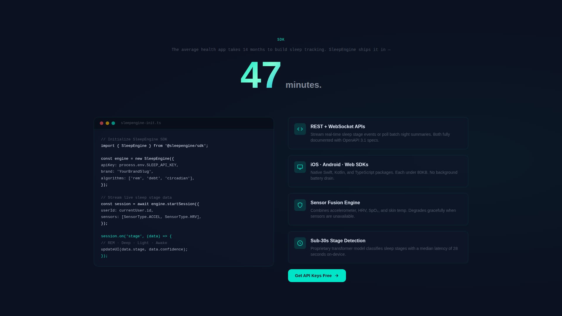 Sleep Engine - Powerful White-Label Landing Page Template