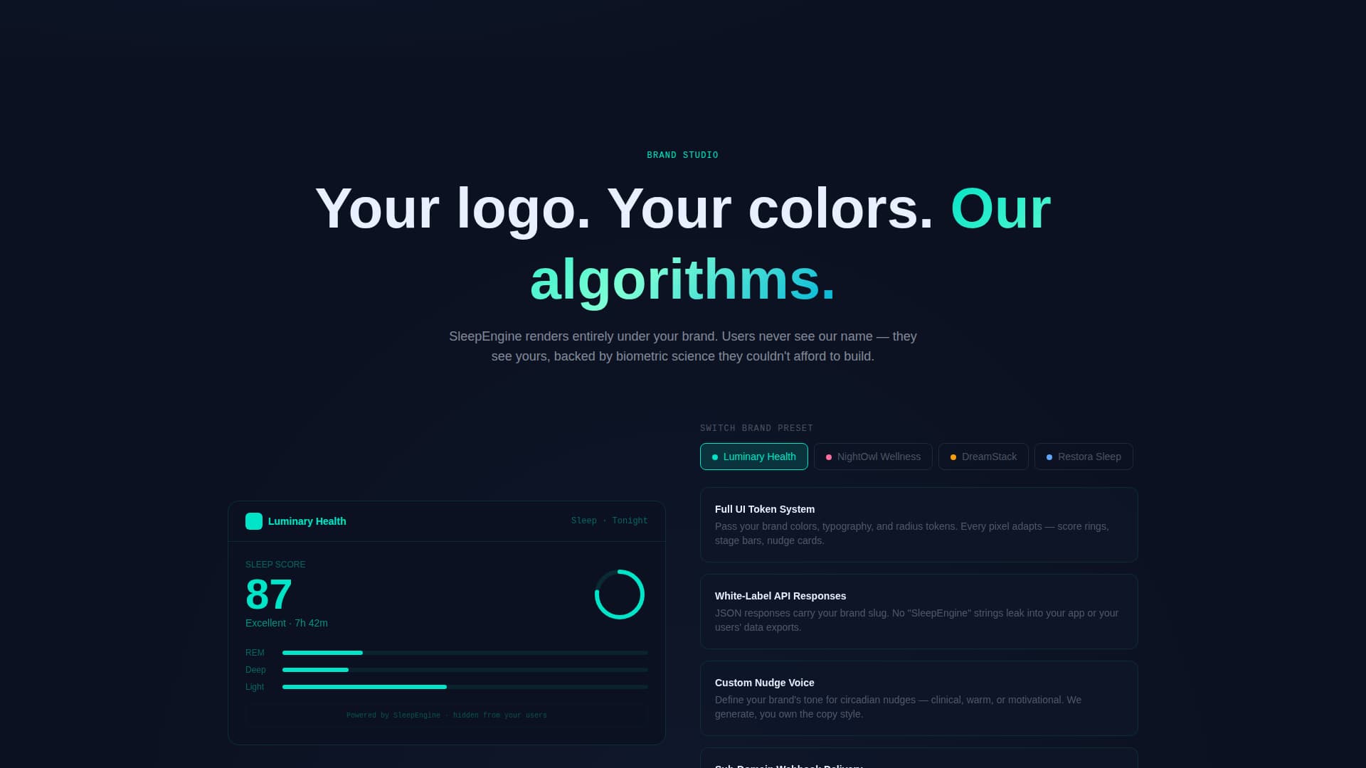 Sleep Engine - Powerful White-Label Landing Page Template
