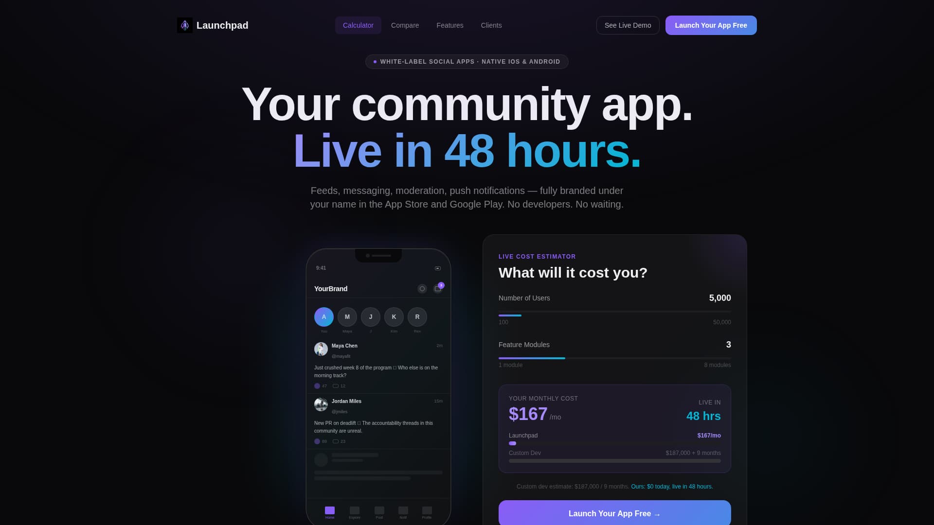 Launchpad - Velocity Social-Networking Landing Page Template